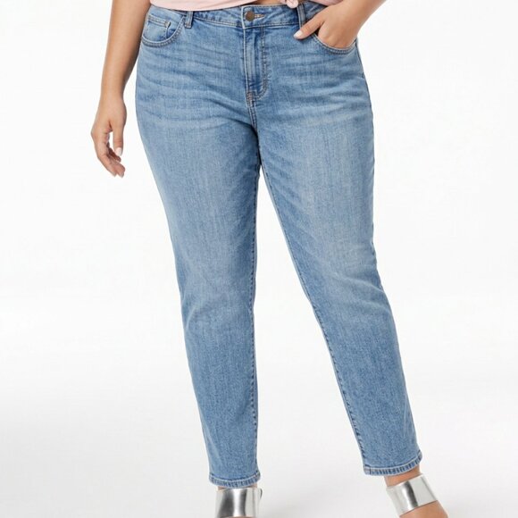 LOFT Denim - LOFT Straight Leg Jeans Size 8 | Light Wash Mid Rise Classic Denim Pants